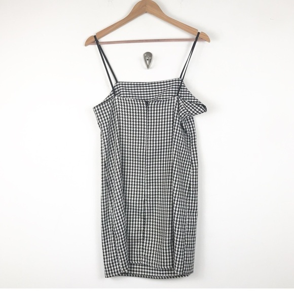Urban Outfitters Y2K Square Neck Houndstooth Mini Dress Size‎ Medium - Picture 3 of 12